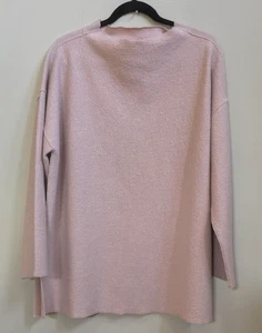 Neu mit Etikett Eileen Fisher Box-Top-Pullover rot blau gekochte Wolle Trichterausschnitt $ 298 XL - Bild 1 von 6