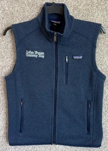 Patagonia Men's Navy Blue Better Sweater Full Zip Fleece Vest Size Small 25881 - Picture 1 of 14