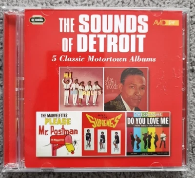 The Sounds Of Detroit **x2 CD Disc Album**Marvin Gaye/Miracles/Supremes/Contours - Image 1 of 4