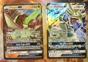 Flygon GX 110/236 SM-Cosmic Eclipse Holo & Drampa GX 115/145 Guardians Rising 🔥 - Bild 1 von 2
