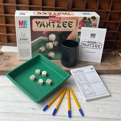 Vintage Yahtzee Dice Game MB Games Complete Original 1982 Board Game - Image 1 of 4