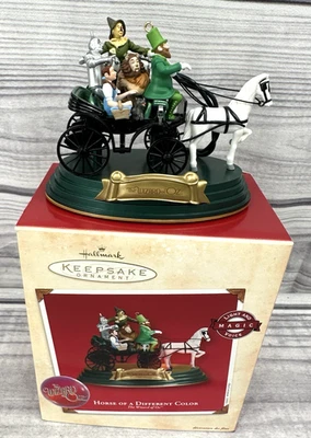 Hallmark Keepsake Ornament 2002 MAGO DE OZ CABALLO DE UN COLOR DIFERENTE MAGIA Foto 1 de 4