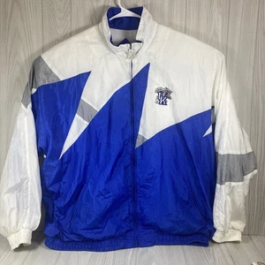 Vintage Kentucky Wildcats Windbreaker Jacket XXXL Blue White Zip Lined UK - Picture 1 of 13