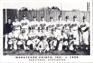 Wenatchee Chiefs Inc. Baseball Team Photo 1956 photo signatures WA - Picture 1 of 2