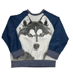 Mayoral Boys Wolf Print Long Sleeve Crew Neck Kids Sweatshirt 4 - Picture 1 of 4