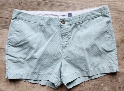 Womens Old Navy Everyday Short Yellow White Blue Flower Shorts Size 8 - Image 1 of 4