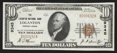 1929 $10 LOCKPORT, NY NATIONAL BANK NOTE NIAGARA COUNTY NEW YORK - Image 1 of 2