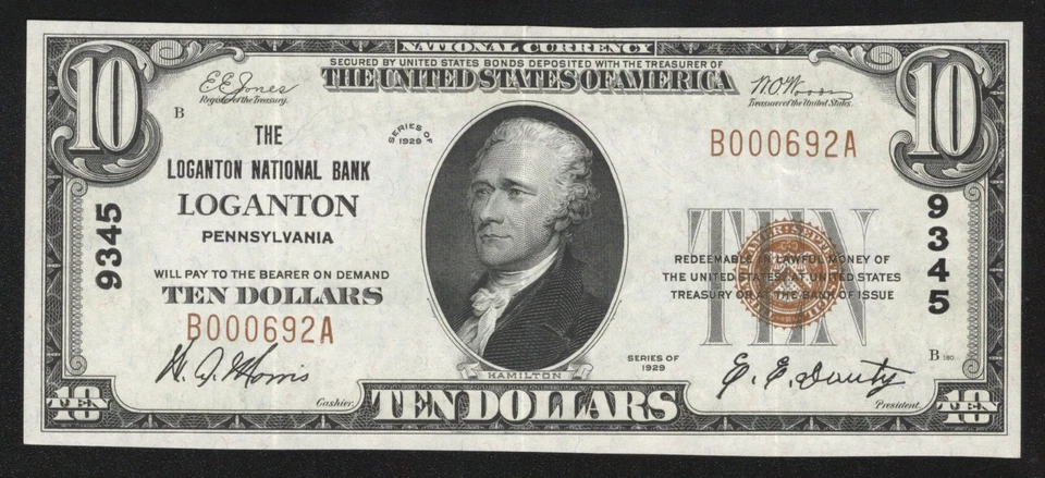 1929 $10 LOCKPORT, NY NATIONAL BANK NOTE NIAGARA COUNTY NEW YORK - Image 1 of 2