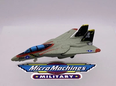 Micro Machines Military F-14 Tomcat Fighter Aircraft Galoob 1994 (Skull Version) - Image 1 of 3