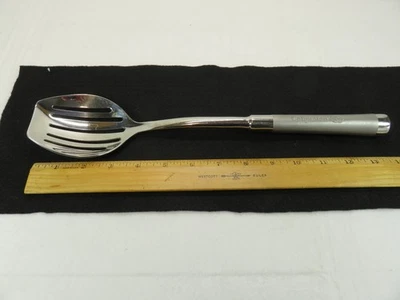 Calphalon Slotted Spoon Stainless Steel Flat End 13 3/4 inches Long - Image 1 of 4