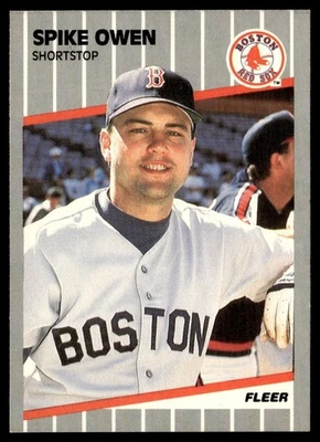 1989 Fleer Spike Owen Boston Red Sox #93 - Image 1 of 2