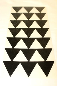 12" Black Hawaiian Design Tribal Triangle Arrows Vinyl Car Window Decal Sticker - Picture 1 of 1