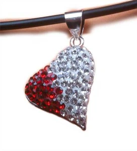 Accesorio de joyería rojo plateado colgante de gemelos cursis para mujer - Imagen 1 de 1