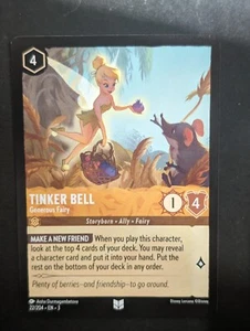 Lorcana: Into the Inklands Tinker Bell “Generous Fairy” 22/204 UC NON-FOIL - Picture 1 of 1