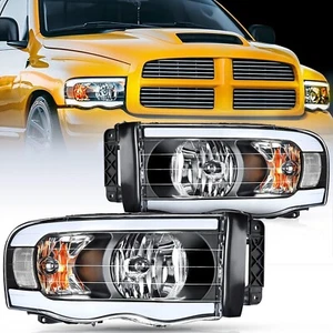 Nilight Headlights Assembly Led DRL for 2002-2005 Dodge Ram 1500/03 04 05 - Picture 1 of 8