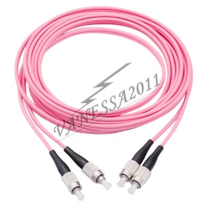 3M Duplex OM4 Multimode Fiber Optic Patch Cable FC-FC Optical Fiber Patch Cord - Picture 1 of 4