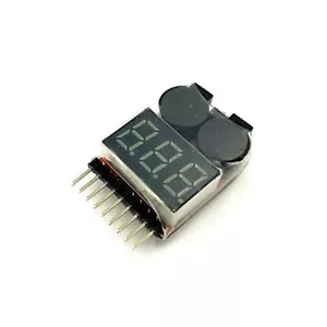 Batteria Lipo auto RC allarme bassa tensione 1S-8S tester controllo LED per Armma Tamiya - Foto 1 di 3