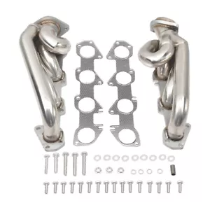 For Dodge Ram 1500 2009-2018 5.7L HEMI Shorty Stainless Performance Headers - Picture 1 of 6