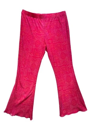 Pantalones acampanados plisados Alia para mujer Urban Outfitters talla XXL rosa salón informal hippie Foto 1 de 4