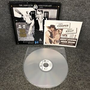 High Noon 12” Laserdisc BoxSet W/Poster Gary Cooper & Grace Kelly In EUC