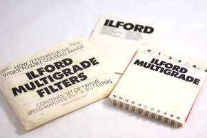 ILFORD 3.5 X 3.5 INCH MULTIGRADE DARKROOM ENLARGING FILTERS SET OF 12 - Picture 1 of 2