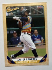 2021 Xavier Edwards Minor League Rookie Card RC Biscuits Rays Prospect