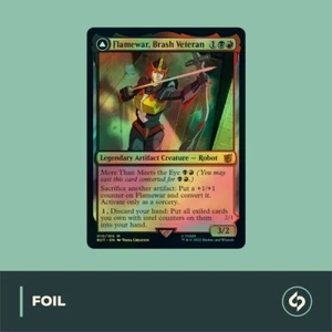 MTG | Flamewar, Brash Veteran | LAMINA | TRASFORMATORI | QUASI NUOVO | EN - Foto 1 di 1