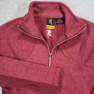 Browning Full Zip Fleecepullover Damen Medium rot Reißverschlusstaschen - Bild 1 von 8