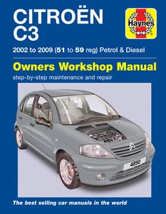 Citroen C3 Petrol & Diesel (02 - 09) Haynes Repair Manual (Paperback) - Picture 1 of 11