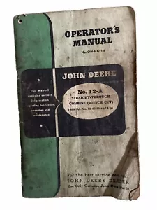 John Deere 12A Combinazione Dritta attraverso Combinazione OMH31148 Manuale Operatori - Foto 1 di 6