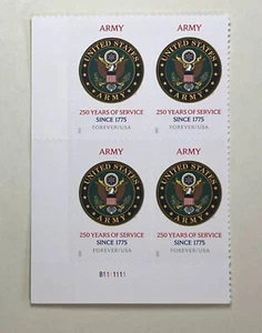 US# 6010 Plate Block - 2025 Army - MNH OG - Picture 1 of 1