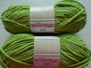 Willow Yarns Cub Baumwollmischung Garn, Lily Pad (hellgrün), Menge 2 (88 Yards pro Stück) - Bild 1 von 2