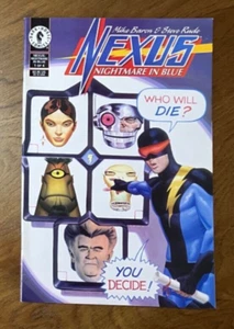 Cómics Nexus Pesadilla en azul #1 Caballo oscuro Edad de bronce Steve Rude M Barón en muy buen estado - Imagen 1 de 3