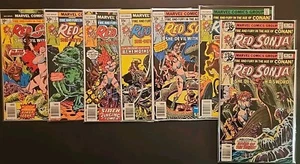 Red Sonja (1977) Marvel Bronze Age Lot of 8 #1,2,6,7,8,9,14,14 Sehr schön 8.0 - Bild 1 von 8