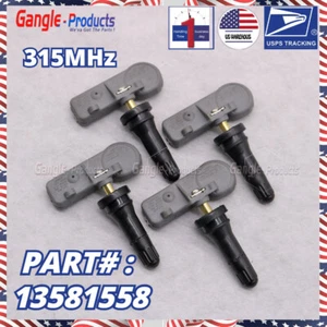 *NEW SET(4)* 13586335 13581558 for GM TPMS TIRE PRESSURE MONITORING SENSORS - Picture 1 of 12