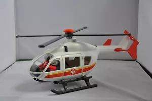 PLAYMOBIL 6686 Rettungshubschrauber Neuwertig mit 3 Figuren und Zubehör - Bild 1 von 3