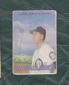 1967 Topps Venezuelan Baseballkarte 26 Carlos Loretto Loreto Magallanes GUT+/SEHR GUT - Bild 1 von 2