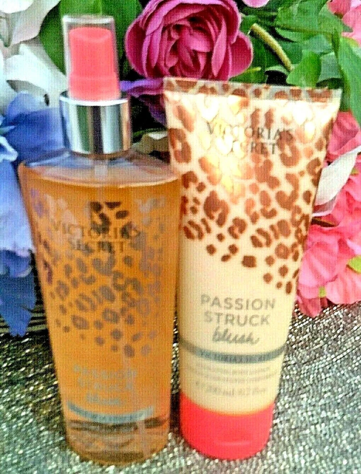 Victoria's Secret PASSION STRIKE BLUSH Fragancia Cuerpo Niebla+Loción 8.4 oz+ 6.7 Foto 1 de 4