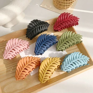 Ladies Women Large Hair Claw Clamps Clips Leaves Claw Clamp Hair Accessories ^ - Picture 1 of 20