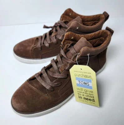 Botas altas para mujer TOMS Camila talla 9 marrón gamuza climatizadas con cordones nuevas con etiquetas Foto 1 de 4
