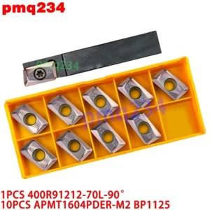 400R91212-70L-90 Rough boring tool holder +10PCS APMT1604 Carbide Milling Insert - Picture 1 of 6