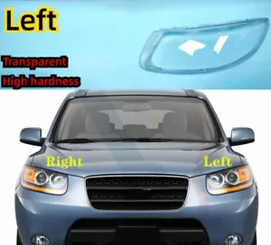 Left Side Clear Headlight Lens Cover + Glue For Hyundai Santa Fe Sport 2007-12 - Picture 1 of 9