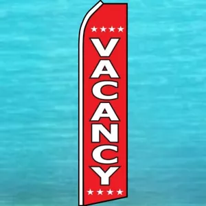 BANDIERA SVOLAZZANTE VACANCY insegna pubblicitaria immobiliare alta bandiera piuma swooper - Foto 1 di 5