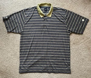Page & Tuttle GE General Electric Logo Green Striped Golf Polo Shirt Mens XL - Picture 1 of 6