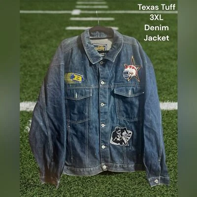 Jaqueta jeans Texas Tuff, tamanho 3XL, futebol americano NFL. @28 - Imagem 1 de 4