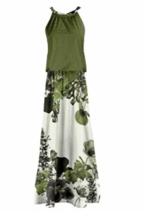 Maxi sin mangas Lily by Firmiana talla M ~ 49" de largo nuevo sin etiquetas - Imagen 1 de 8