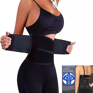 Women Waist Trainer Corset Trimmer Sweat Belt Shapewear Gym Sports Body Shaper - Picture 1 of 13