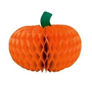 Harvest Happy Thanksgiving 6” Pumpkin Honeycomb Centerpiece - Picture 1 of 1