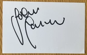 John Carver Signed Index Card Newcastle & Scotland Coach Legend COA - Bild 1 von 1