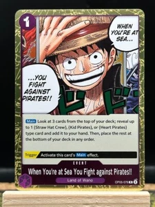 One Piece TCG - When You're at Sea You Fight Against Pirates!! - RARE EVENT Gold - Picture 1 of 6